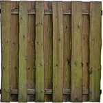 T & J Sichtschutzelement Seeland, Holz, kesseldruckimprägniert, braun, 180 x 180 cm