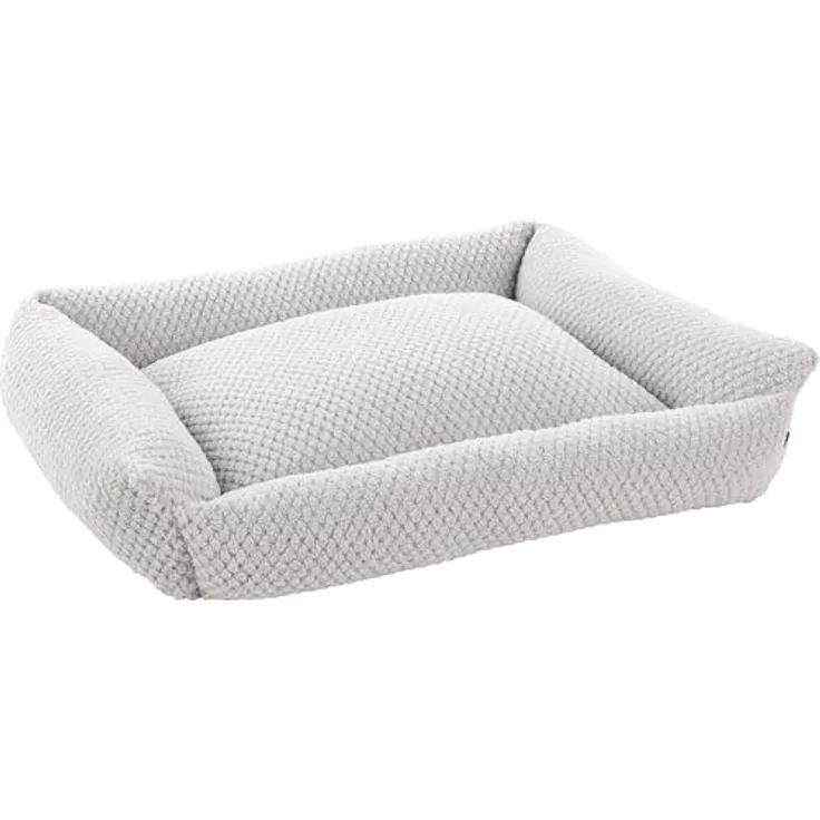 Flamingo Panier Jacquard Rectangle Gris - 80x67x22cm - Waschbar - Rutschfester Boden - Housse amovible Avec fermeture éclair