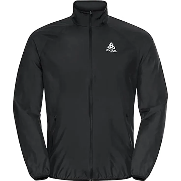 Odlo Essentials Light Laufjacke für Herren, wind- und wasserabweisend, schwarz, Größe XL