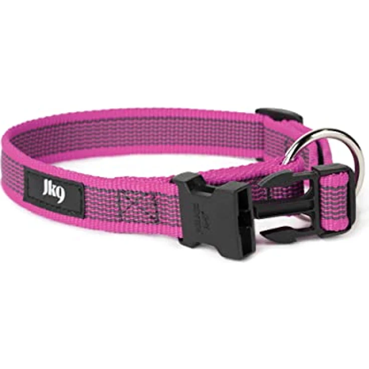 JULIUS-K9 220CG-PN Color & Gray Halsband, 20mm*27-42 cm, verstellbar, pink-grau – Bild 1