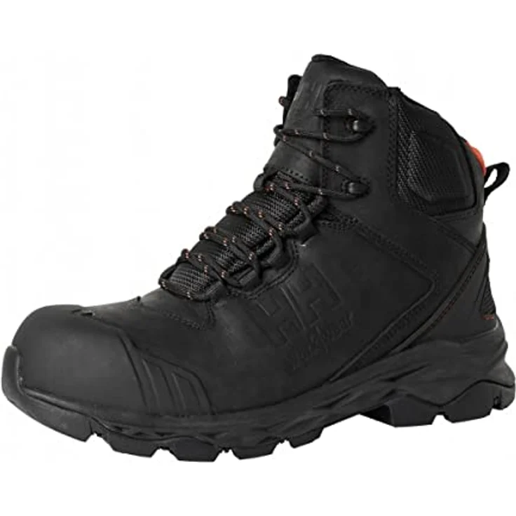 Helly Hansen Oxford Mid S3, Sicherheitsschuhe mit metallfreier Zehenschutzkappe und wasserabweisendem Nubukleder, schwarz – Bild 1