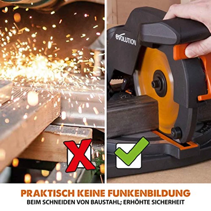 Evolution Power Tools - R210CMS Mehrzweck-Gehrungssäge, 210 mm (230 V) – Bild 13