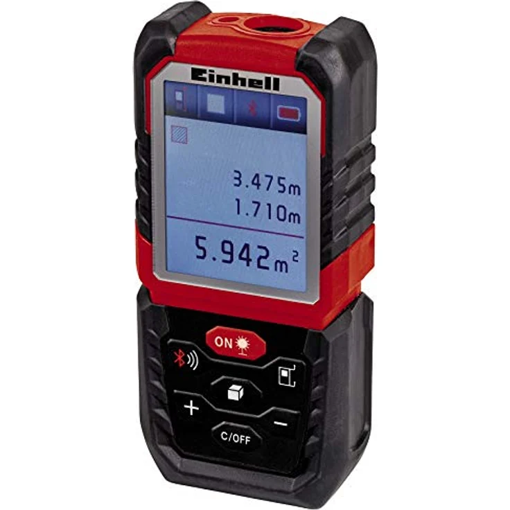 Einhell Laser-Distanzmesser TE-LD 60 (Messbereich 0,05-60 m, Messung von Strecken, Flächen & Volumen mit Addition und Subtraktion – Bild 2