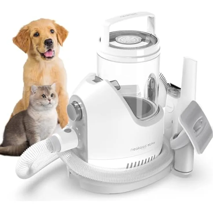Neakasa Tierhaarentferner P2 Pro 5-in-1 Grooming Kit, Sauger für Hunde / Katzen, leistungsstarke Vakuumtechnologie, 2-Liter-Staubbehälter
