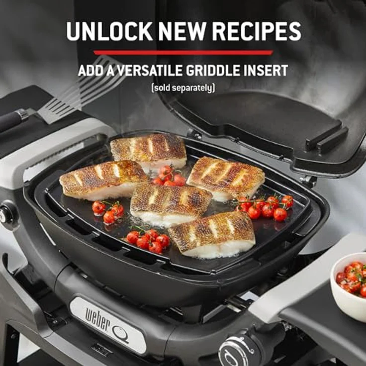 Weber Gasgrill Q1200N, kompakter Grill mit porzellanemailliertem Guss-Grillrost und Fettauffangschale, schwarz – Bild 12