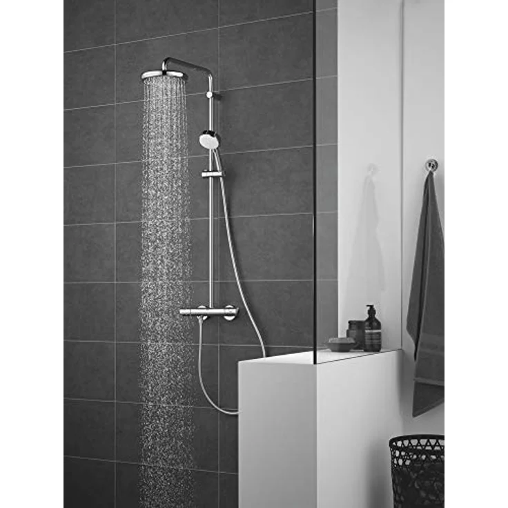 Grohe, Duschbrause, Kopfbrause Tempesta 210 d= 210mm chrom mit 1 Strahlart Rain und 21 l/min – Bild 2