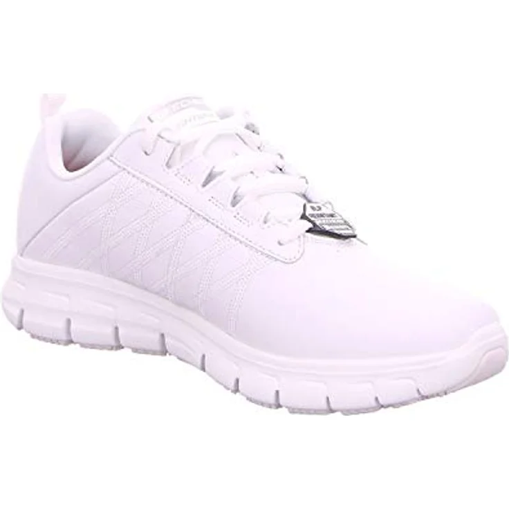 Skechers Sure Track Erath, Berufsschuh für Gastronomie und Pflege, rutschhemmende Laufsohle, Leder, Schwarz – Bild 6