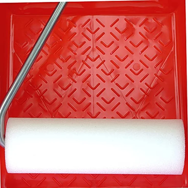 ROTIX Tür-Lackier-Set 10-teilig – Komplettset mit Farbroller, Lackierpinsel, Schleifmitteln, Malerkrepp & Zubehör – ideal für 2 Lackiervorgänge, für streifenfreies Finish – Bild 4