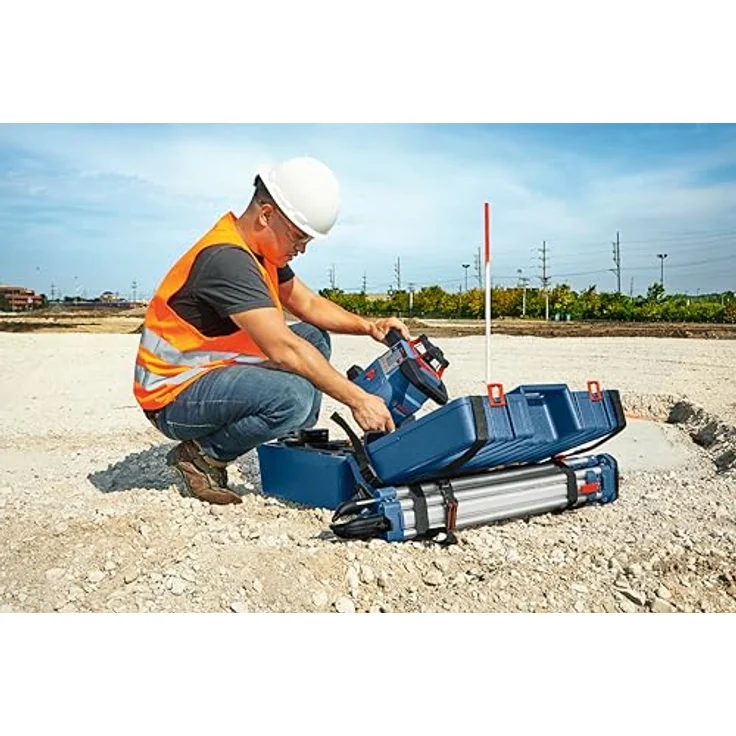 Bosch Professional 18V System Rotationslaser GRL 600 CHV (1x Akku 18 V, 4,0 Ah + ladegerät, mit App-Funktion, max. Arbeitsbereich: 600 m, in Handwerkerkoffer) – Bild 4