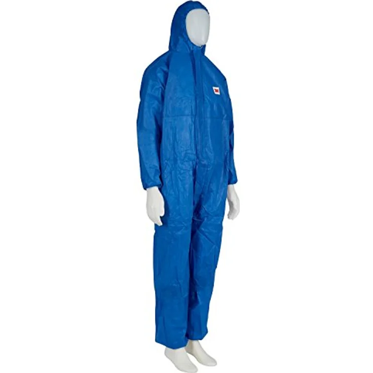 3M Schutzanzug 4515B2XL, Chemikalienschutzanzug Typ 5, blau, Größe XXL – Bild 3