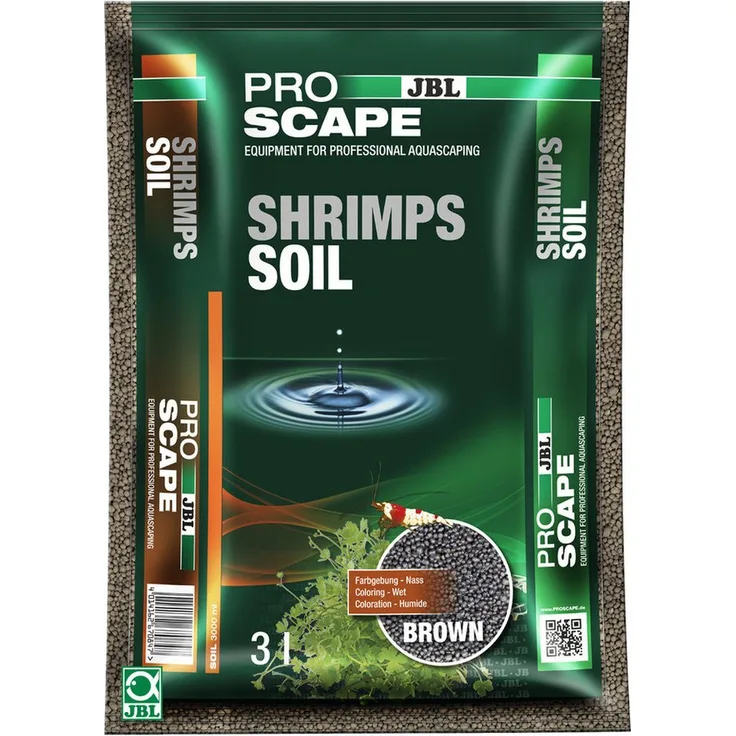 JBL ProScape ShrimpsSoil, Aquarien-Substrat für Garnelen, braun, Inhalt: 3 l