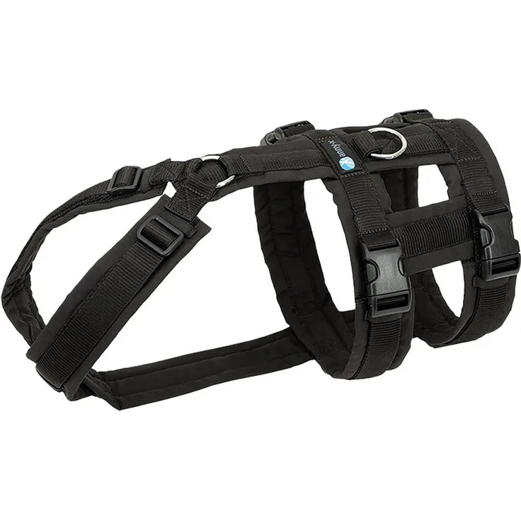 AnnyX Hunde-Sicherheitsgeschirr Brustgeschirr Safety Fun - Nylon, Individuell einstellbar, Braun/Bernstein
