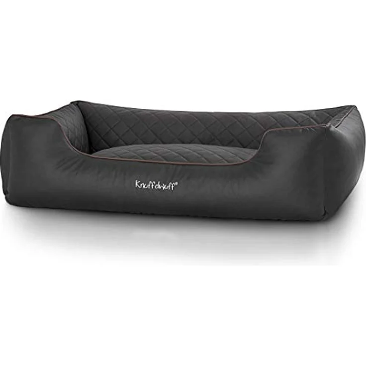 Knuffelwuff Hundebett Milan  schwarz XL: 105x75cm – Bild 2