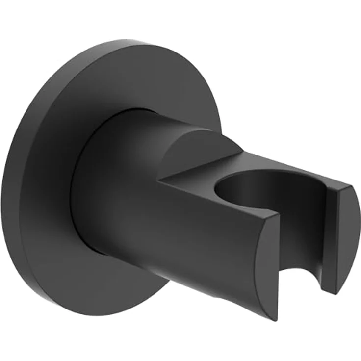 Ideal Standard Brausehalter Idealrain Round, runder Duschzubehör in Silk Black mit kratzfester Oberfläche und sicherem Halt – Bild 4