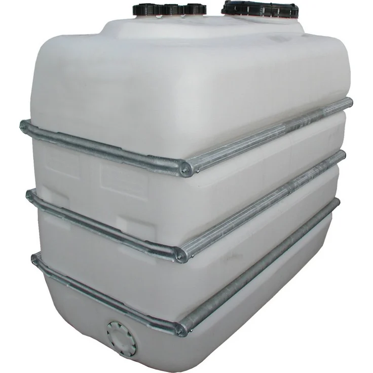 Graf Regentonne Raumspartank 2500 Liter natur aus lebensmittelechten PE, rechteckig, raumsparend, mit KTW und KSW Zulassung