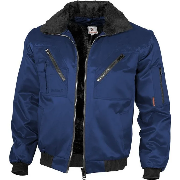 QUALITEX HIGH QUALITY WORKWEAR Pilotenjacke klassische 4-in-1 Arbeitsjacke aus Mischgewebe - Blickdicht - Strapazierfähig - Wärmend - Waschbar, in vielen verschiedenen Farben erhältlich