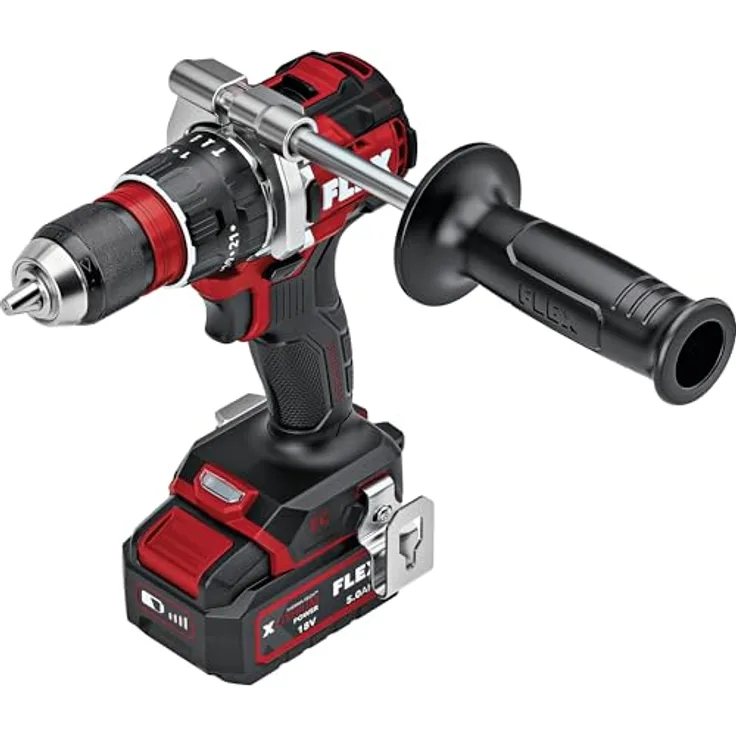FLEX Kompakter 2-Gang Akku-Schlagbohrschrauber 18 V PD 2G 18-EC MD DC C, mit bürstenlosem Motor, LED-Licht und Anti-Kickback-Funktion