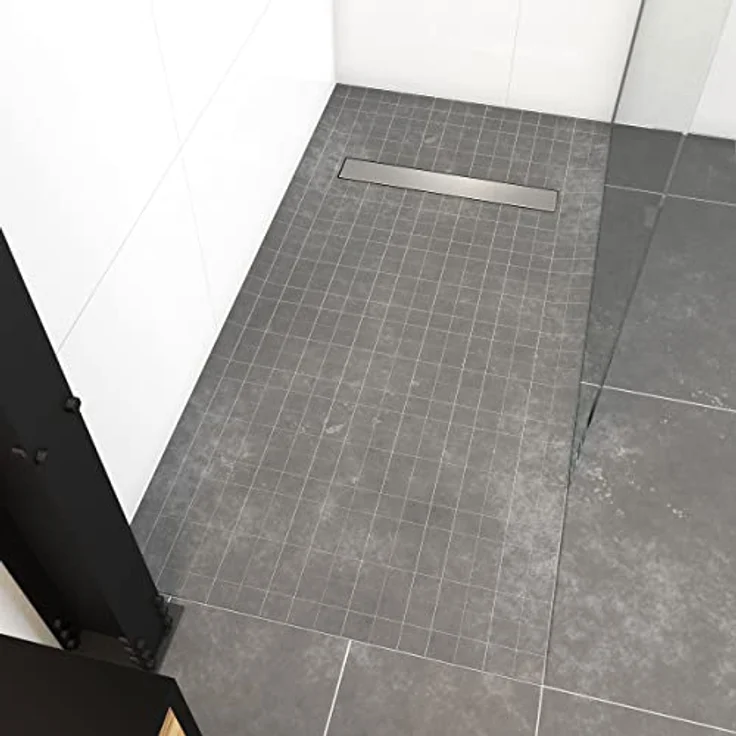 AURLANE Rainy Linear 160 Duschwanne, wasserdicht mit integrierter Rinne, 90 x 160 cm, mehrfarbig – Bild 1