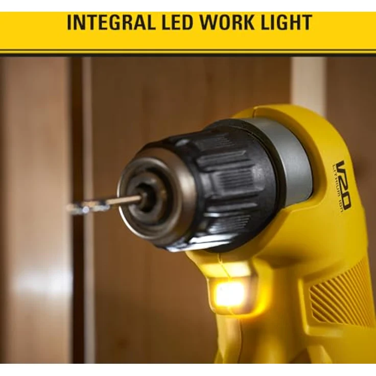 Stanley FatMax SFMCD750B, Winkelbohrmaschine mit 1950 min-1, 45 Nm Drehmoment, ergonomischem Design und LED-Licht – Bild 6