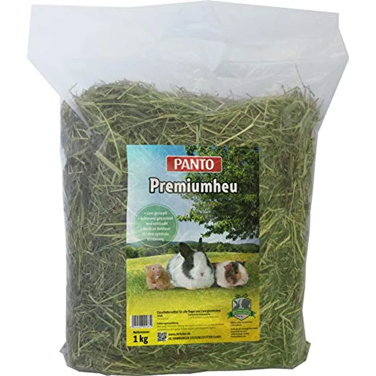 Panto Nagerfutter, Premium Heu 1 kg, 5er Pack (5 x 1 kg)