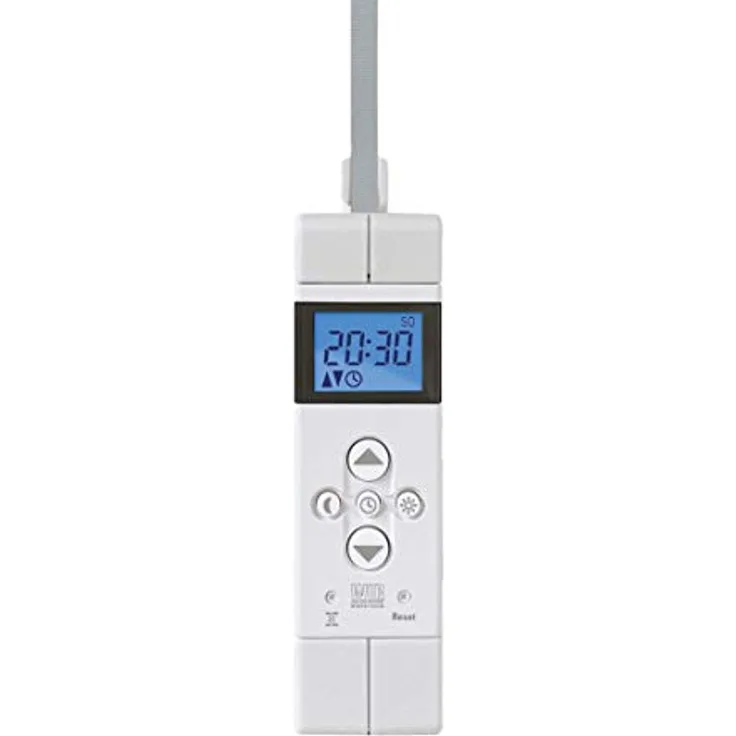 WIR elektronik eWickler COMPAcT Comfort eW520-M, kleinster Aufputzgurtwickler bis 9 kg, für 15 mm Gurtbandbreite, einstellbare Fahrtzeiten, inkl. Netzstecker