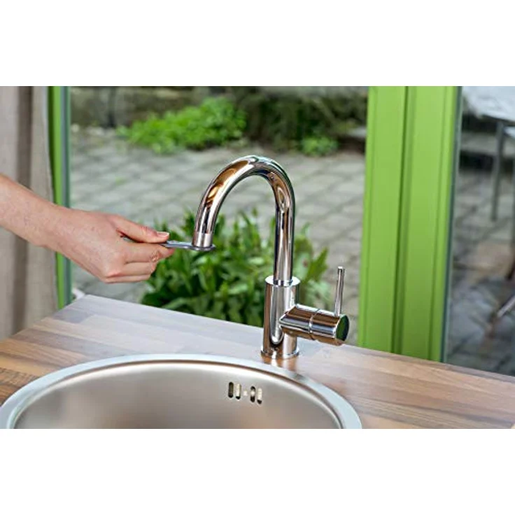 GARDENA Hahnverbinder für Indoor- Wasserhähne Hahnverbinder Kunststoff T-Stück 3/4" Außengewinde kompatibel mit allen gängigen Wasserhähnen mit M 24 x 1 Innen- und M 22 x 1 Außengewinde – Bild 3