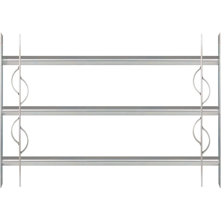 Alberts Fenstergitter Secorino Style | Ausziehbar für Fenster außen | Einbruchschutz Gitter | galvanisch blau verzinkt | 450 x 700-1050 mm 
(563622) – Bild 1