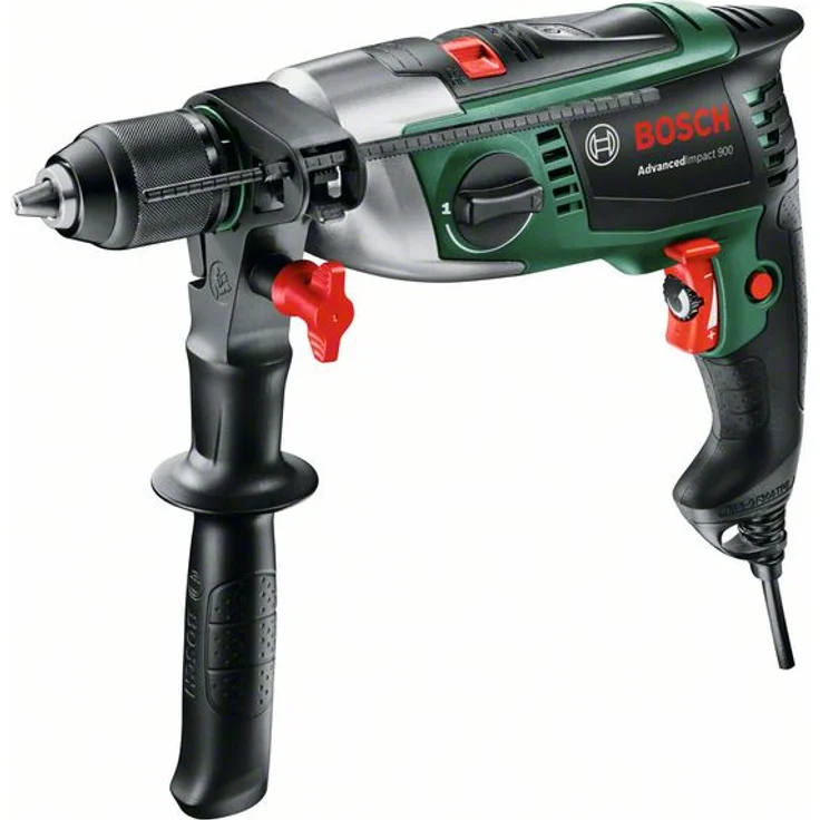 Bosch Schlagbohrmaschine AdvancedImpact 900 (Zusatzhandgriff, Tiefenanschlag, Koffer, 900 Watt) – Bild 1