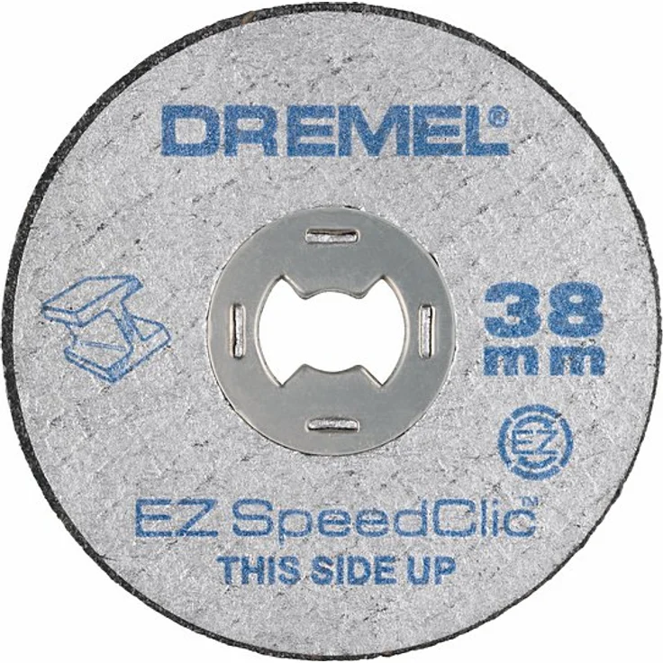 Dremel SC456 Speedclic Metall-Trennscheiben, ø 38 mm, Zubehören Set mit 5 Trennscheibe fur Multifunktionswerkzeug zum Kürzen oder Schneiden von Metallen – Bild 2