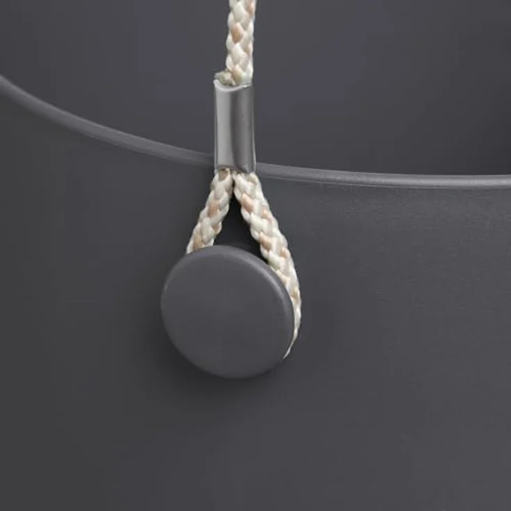 elho B.for Swing 18 - Blumentopf Hängend - Übertopf für Innen - 100% recyceltem Plastik - Ø 18.0 x H 16.5 cm - Schwarz/Anthrazit – Bild 5