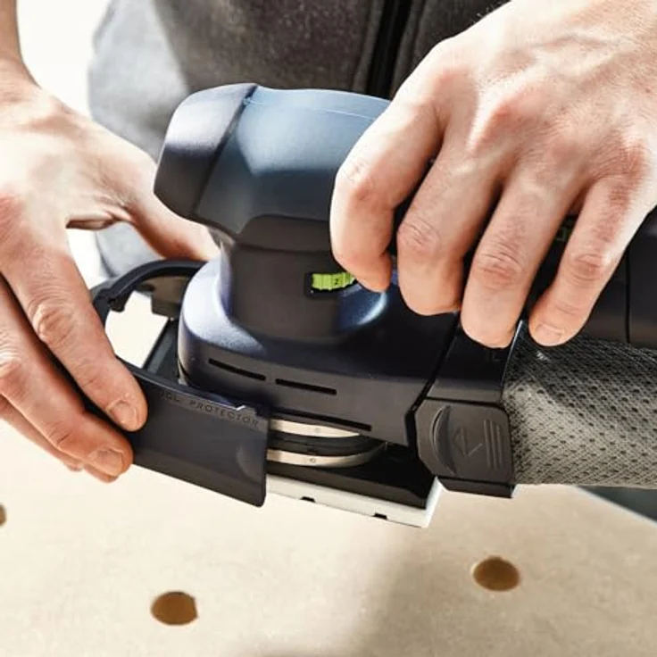 Festool Akku-Rutscher RTSC 400 3,0 I-Set, kabelloser Exzenterschleifer mit 18 V bürstenlosem Motor und 3,0 Ah Akku, ergonomisch und leicht – Bild 5