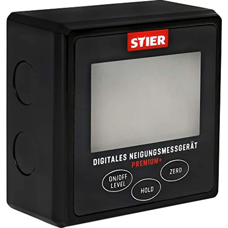 Stier Digitales Neigungsmessgerät, präzises Winkelmesser mit LCD-Display, 6 Magneten, L:6.000 cm – Bild 1