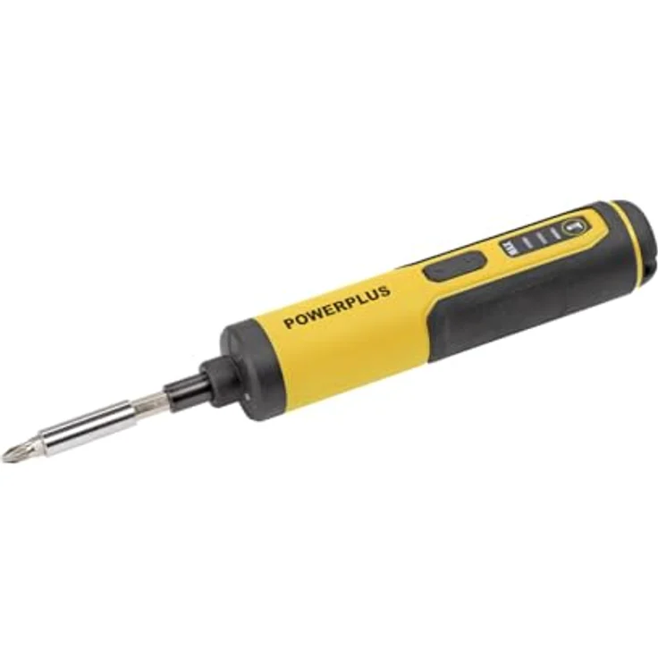 Powerplus POWX00420, 4V elektrischer Schraubendreher mit 1300 mAh Akku, kompakt und leistungsstark, Golden – Bild 3