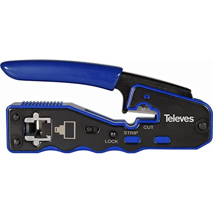 Televes CWZCAT6-D, Crimpzange für RJ45-Steckverbinder, robust und langlebig – Bild 2