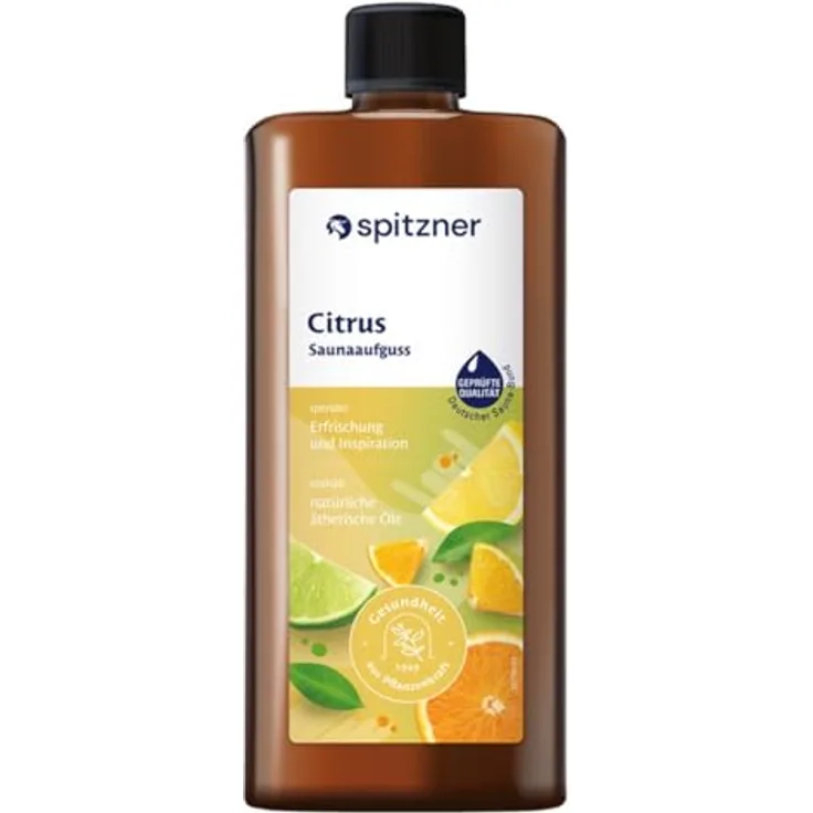 Spitzner Saunaaufguss Citrus, belebend und kreativitätsfördernd, 1L