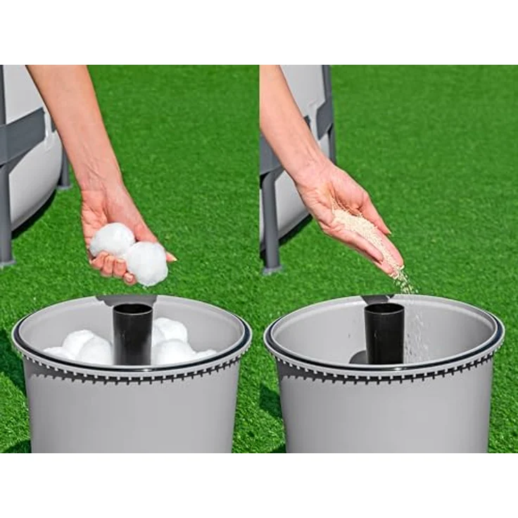 Bestway Sandfilteranlage, Filterleistung 2.082 l/h für Pools bis 16.600 l, korrosionsbeständiger Filtertank – Bild 7