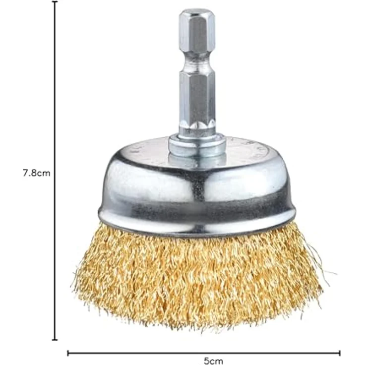 KWB Topfbürste, Messingdraht, gewellt, ø 50 mm - 609110 – Bild 6
