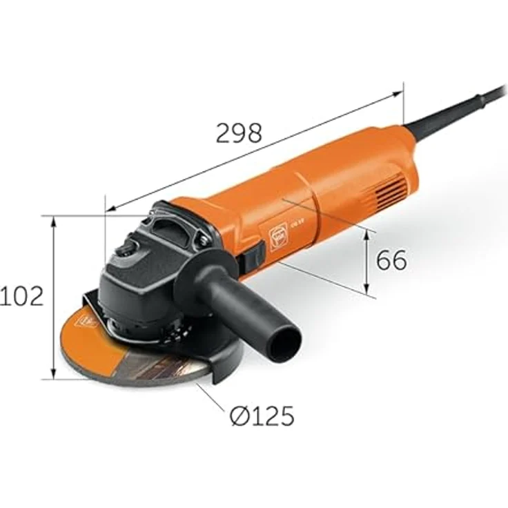 Fein Winkelschleifer CG 10-125, 1000 W mit 125 mm Scheibe, handlich und vielseitig für Entgrat- und Schleifarbeiten – Bild 3