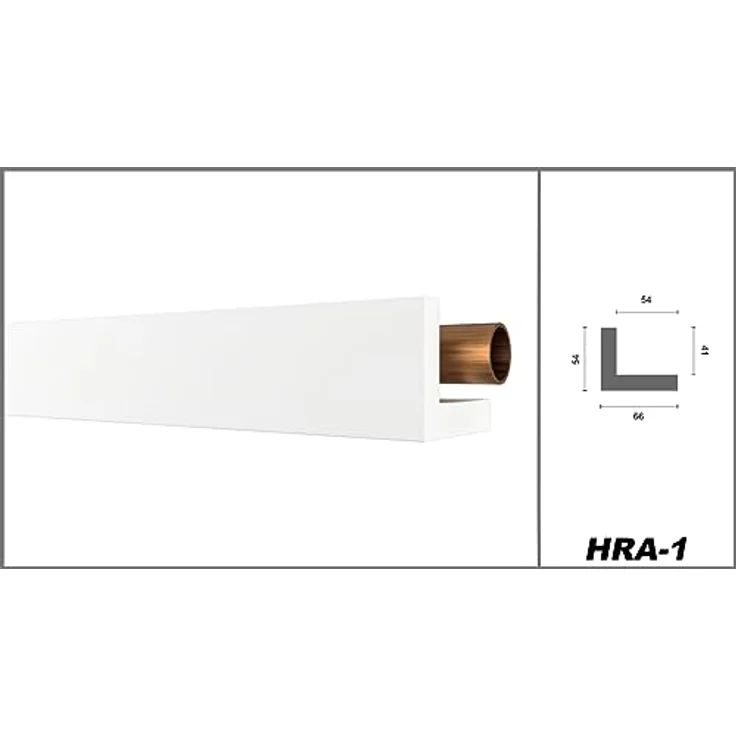 HEXIMO Winkelprofil HRA 1 (Rohrabdeckung weiß 1,7 meter Profile - XPS Abdeckleisten für Heizungsrohre, L-Profil Winkelprofile Kabelkanal) - Vielseitig, leicht zu montieren, Made in Germany - Preisvergleich – Bild 2