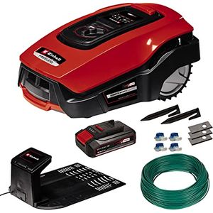 Bild für Einhell Mähroboter FREELEXO 600 BT (für bis zu 600 m², Multizonenmäher, Bluetooth App, inkl. 2,5 Ah PXC Akku, 140 m Draht, 200 Haken, 3 Klingen, 4 Klemmen, Installationsset)