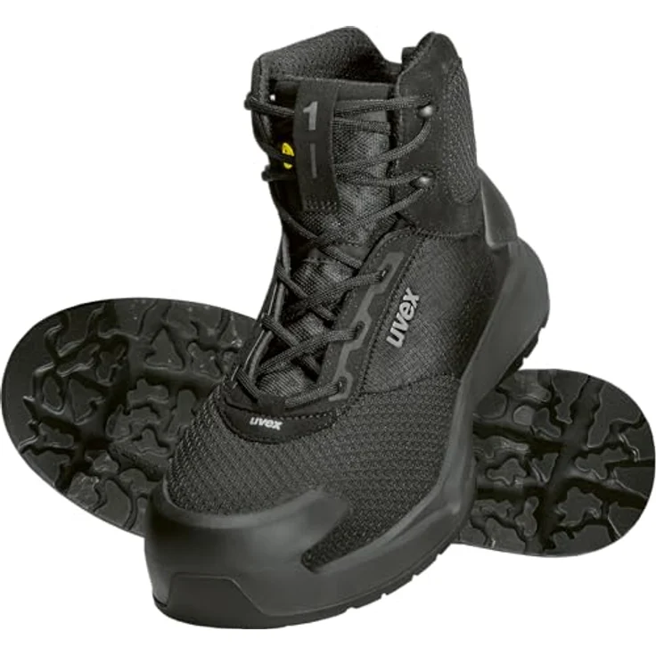 Uvex Sports uvex 1 x-craft Stiefel S1 PL 68012, Sicherheitsschuhe mit Abriebfestigkeit, flexibler Sohle, schwarz, Größe 50, Weite 11 – Bild 1