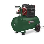 PARKSIDE Druckluft Kompressor Luftkompressor Kessel 50 L Silent PSKO 5010 A1, leiser 2-Zylinder-Motor, 50 Liter Kessel, Ölfreier Motor, schwarz