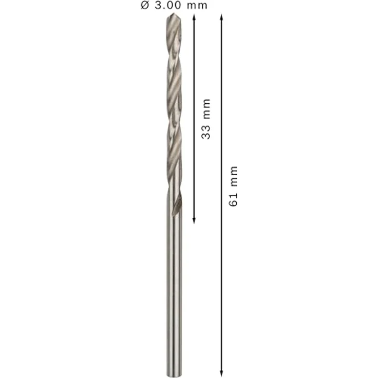 Bosch Professional Metallbohrer HSS-G geschliffen (10 Stück, Ø 3 mm) - Preisvergleich – Bild 3