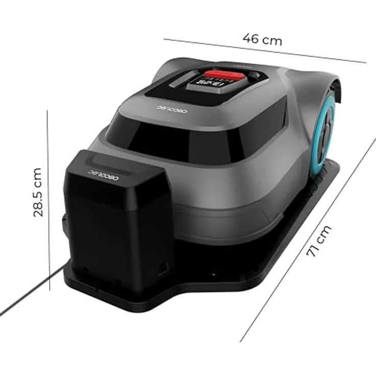Cecotec Conga GrassHopper Map Connected, Mähroboter für Flächen bis 500 m², Digital Brushless Motor, 45% Steigung, APP Control, Regensensor, graufarben – Bild 2