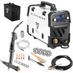 STAHLWERK Schutzgasschweißgerät MIG MAG 200 Spot Puls Pro Digital IGBT Inverter 200 A, synergischem Drahtvorschub - Spot-Punktschweißfunktion, IP21S, 230 V, 10,6 kg, blau