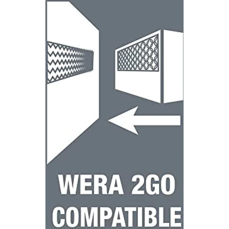 Wera 2go 1 Werkzeug-Träger, 2-teilig mit Klettsystem und abnehmbarem Tragegurt – Bild 3