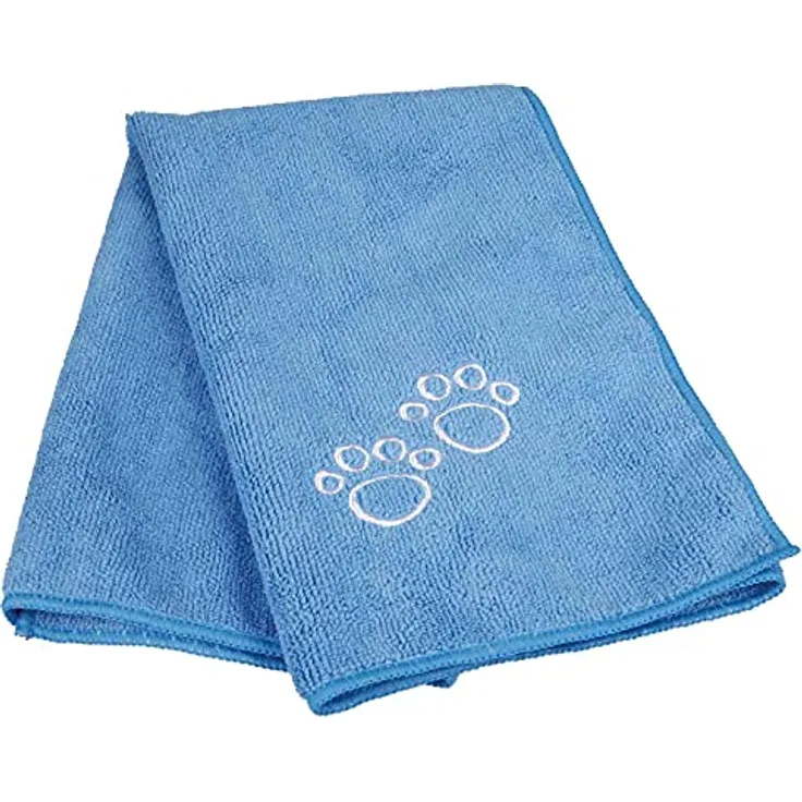 TRIXIE 2350 Handtuch, 50 × 60 cm, Grau, Mikrofasern, Feuchtigkeitsaufnahme, 1 Stück