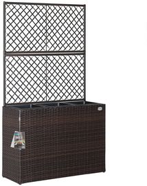 Casaria Spalier, Blumenkasten Rankgitter 3 Innentöpfe