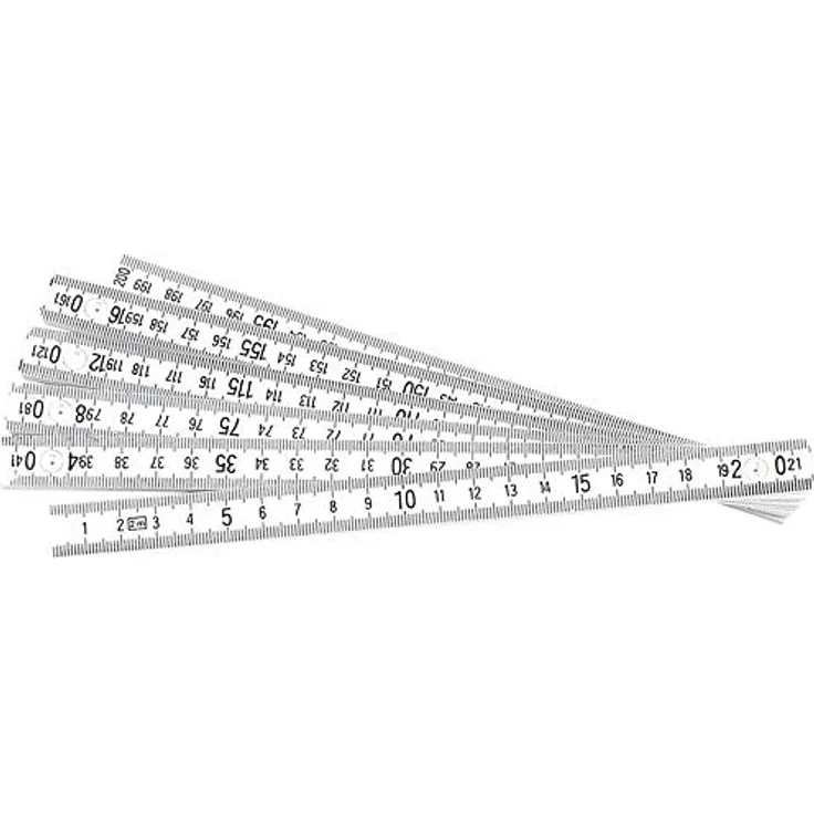 Brüder Mannesmann Werkzeuge M 810-PVC-2 Kunststoff-Zollstock 2 m – Bild 2