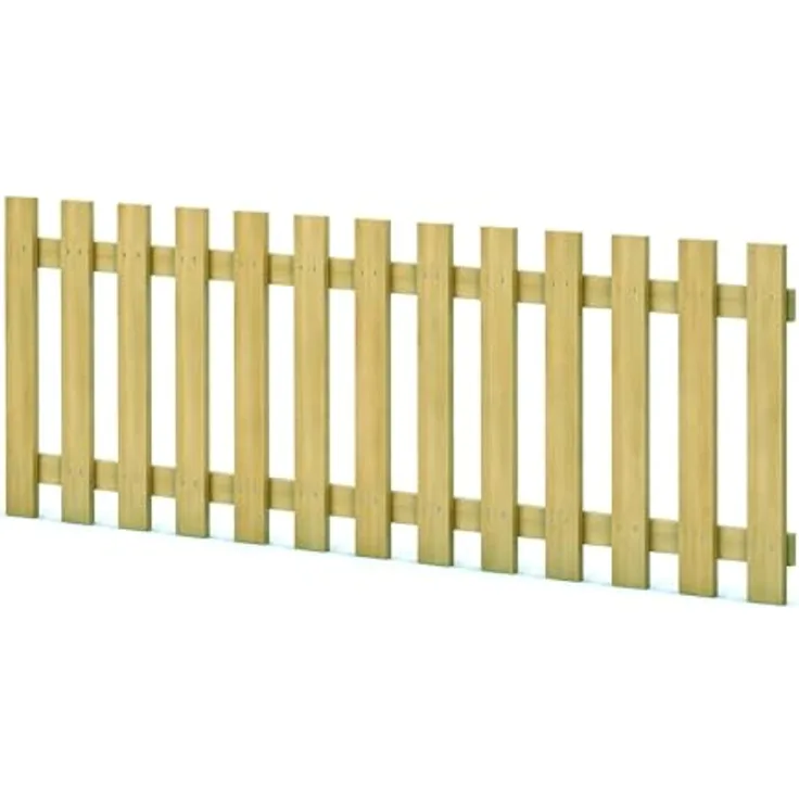 Gartenpirat Holzpaket für Lattenzaun, kesseldruckimprägniert, 180 cm breit, 60 cm hoch, Typ A